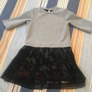 Girls Xhilarartion mixed media dress